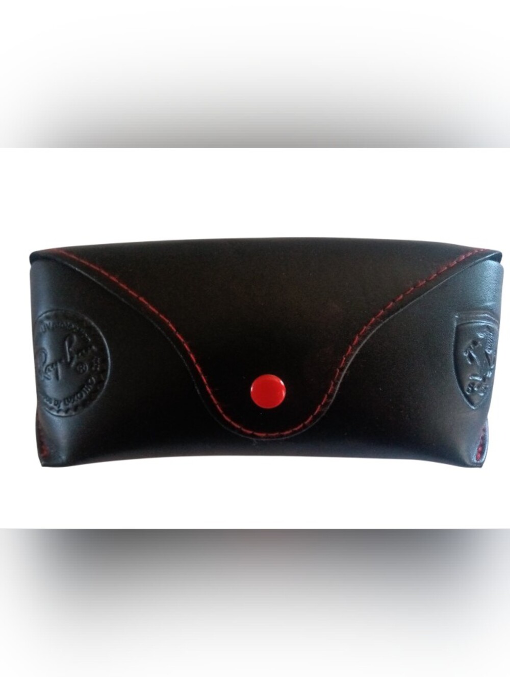 Ray-Ban Ferrari Special Edition Black Sunglasses Case With Red Stitching